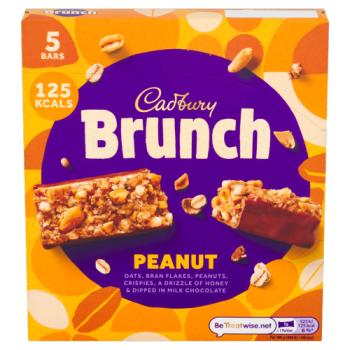 Cadbury Brunch Bar Peanut Cereal Bars 140g