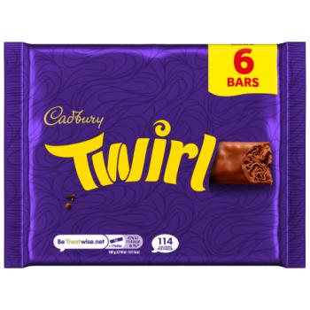 Cadbury Twirl Milk Chocolate 6pk Multipack 129 g