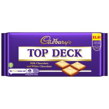 Cadbury Cadbury Chocolate Top Deck Chocolate Tablet 95g