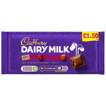 Cadbury Dairy Milk Fruit And Nut Chocolate 95g