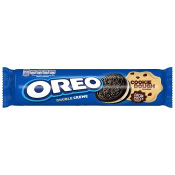 OREO Double Creme Cookie Dough Sandwich Cookies with cocoa pieces 11 cookies 157 g