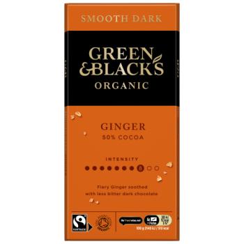 Green & Black's Organic Ginger Chocolate Bar 90g