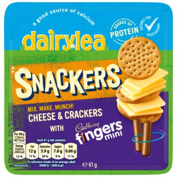 Dairylea Snackers Mini Chocolate Cookies Convenience Meals 61g