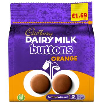 Cadbury Dairy Milk Buttons Orange Chocolate 85g
