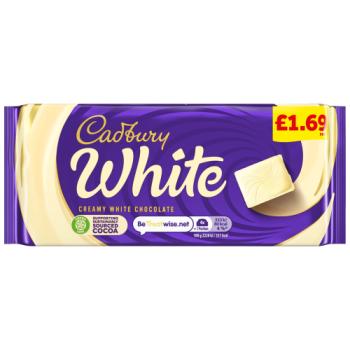 Cadbury White White Chocolate Chocolate 90g