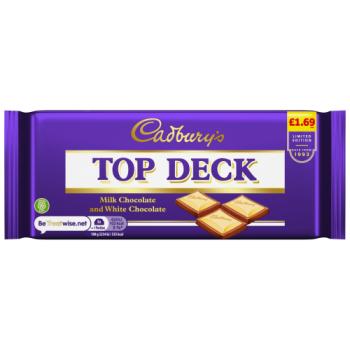 Cadbury Cadbury Chocolate Top Deck Chocolate Tablet 95g