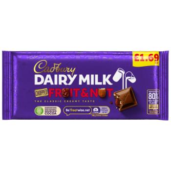 Cadbury Dairy Milk Fruit And Nut Chocolate 95g