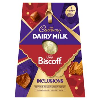 Cadbury Dairy Milk Lotus Biscoff Inclusions Ultimate Egg 368g