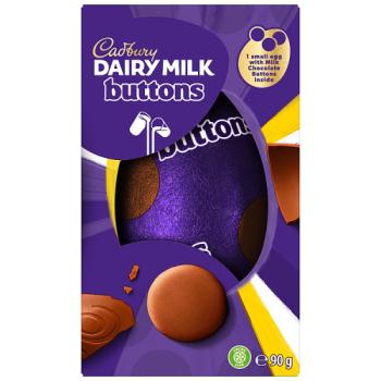 Cadbury Dairy Milk Buttons Chocolate Egg 90g