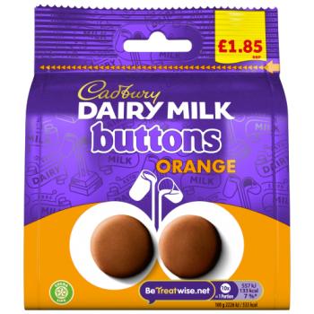 Cadbury Dairy Milk Buttons Orange Chocolate 85g