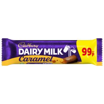 Cadbury Dairy Milk Caramel 99P PMP Chocolate Bar 45 g