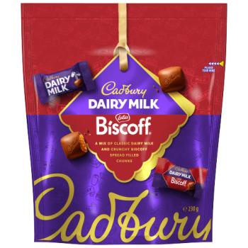 Cadbury Dairy Milk & Biscoff Chocolate Pouch 230 g