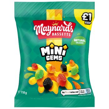 Maynards Bassetts Mini Gems Candy 110g