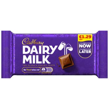 Cadbury Dairy Milk Chocolate Grab Pack £1.29 PMP 56 g