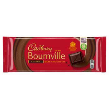 Cadbury Bournville Classic Dark Chocolate Chocolate Bar 180g