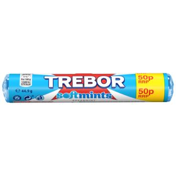 Trebor Softmints Candy Spearmint 44.9gr