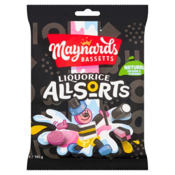 Maynards Bassetts Liquorice Allsorts Candy 165g