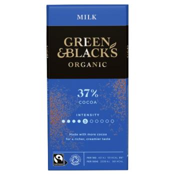 Green & Black's Organic Milk Chocolate Bar 90g