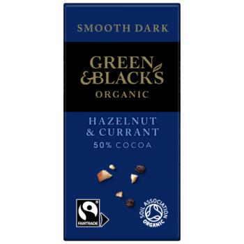 Green & Black's Organic Milk With Hazelnut And Raisins Chocolate Bar 90g