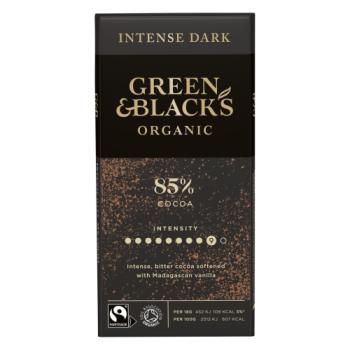 Green & Black's Organic 85% Dark Chocolate Bar 90 Gr