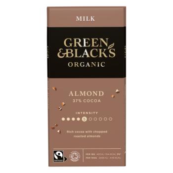 Green & Black's Organic Almond Chocolate Bar 90 Gr