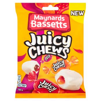 Maynards Bassetts Juicy Chews Sweets Bag 165g