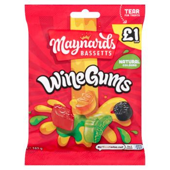 Maynards Bassetts Wine Gums 165g