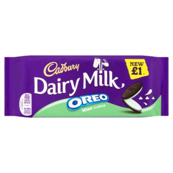 Cadbury Dairy Milk With Oreo Mint £1 Chocolate Bar 120g