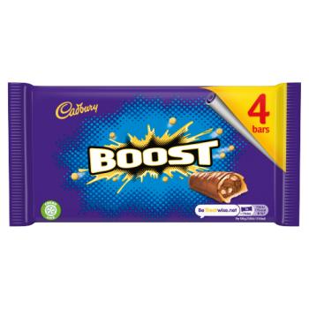 Cadbury Boost Chocolate Bar 4 Pack 136g