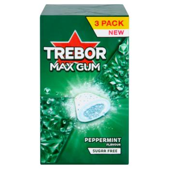 Trebor Gum Max Peppermint 3pk