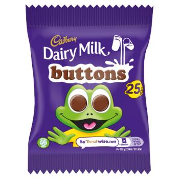 Cadbury Dairy Milk Buttons Chocolate Bag 14.4g PM 25p