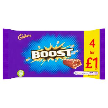 Cadbury Boost Chocolate Bar 4 Pack £1 136g