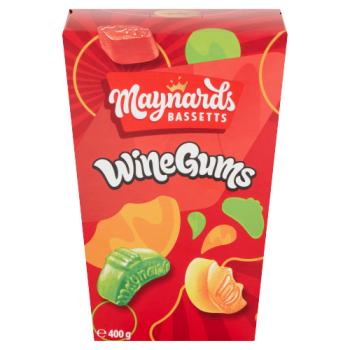 Maynards Bassetts Wine Gums Sweets Carton 400g
