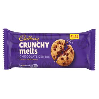 Cadbury Crunchy Melts Chocolate Centre Chocolate Chip Cookies £1.29 156g