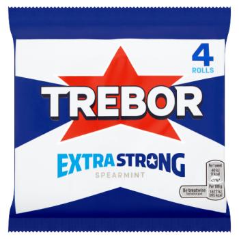 Trebor Extra Strong Spearmint Mints Rolls 165.2g