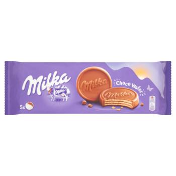 Milka Choco Wafer Wafers with Cocoa Filling Topped with Alpine Milk Chocolate 150 g (5 Pieces)