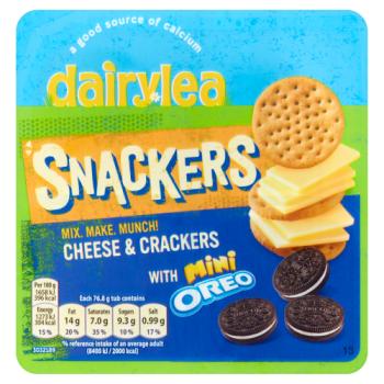 Dairylea Snackers Cheese & Crackers with Mini Oreo 76.8g