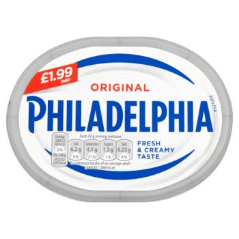 Philadelphia Original Soft Cheese 180g PMP £1.99