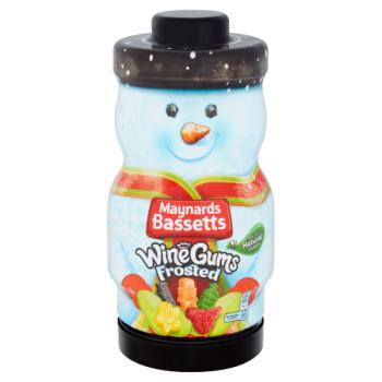 Maynards Bassetts Wine Gums Frosted Snowman Jar 495g