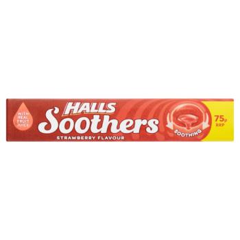 Halls Soothers Strawberry Sweets 45g