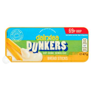 Dairylea Dunkers Breadsticks Cheese Snack 69p 47g