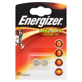 Energizer LR44/A76 Alkaline 1,5V Batteries 2 Pack