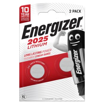 Energizer 2025 Lithium Coin Battery 2 Pack