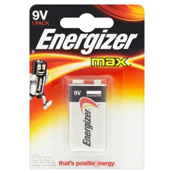 Energizer Max 9V Battery 1 Pack