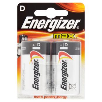 Energizer Max D Batteries 2 Pack