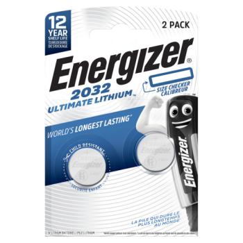 Energizer 2032 Ultimate Lithium Coin Battery 2 Pack