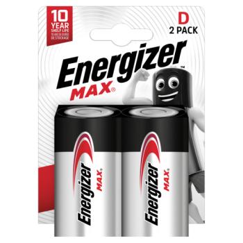 Energizer Max D Batteries Alkaline 2 Pack