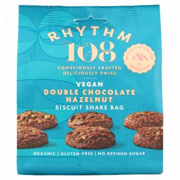 Rhythm 108 Double Chocolate Hazelnut Biscuit Share Bag 135g
