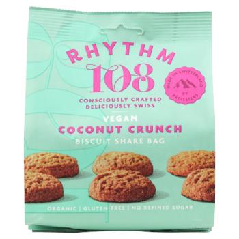 Rhythm 108 Vegan Coconut Crunch Biscuit Share Bag 135g