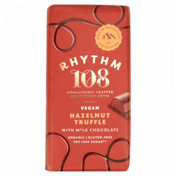 Rhythm 108 Vegan Hazelnut Truffle with Milk Chocolate 100g